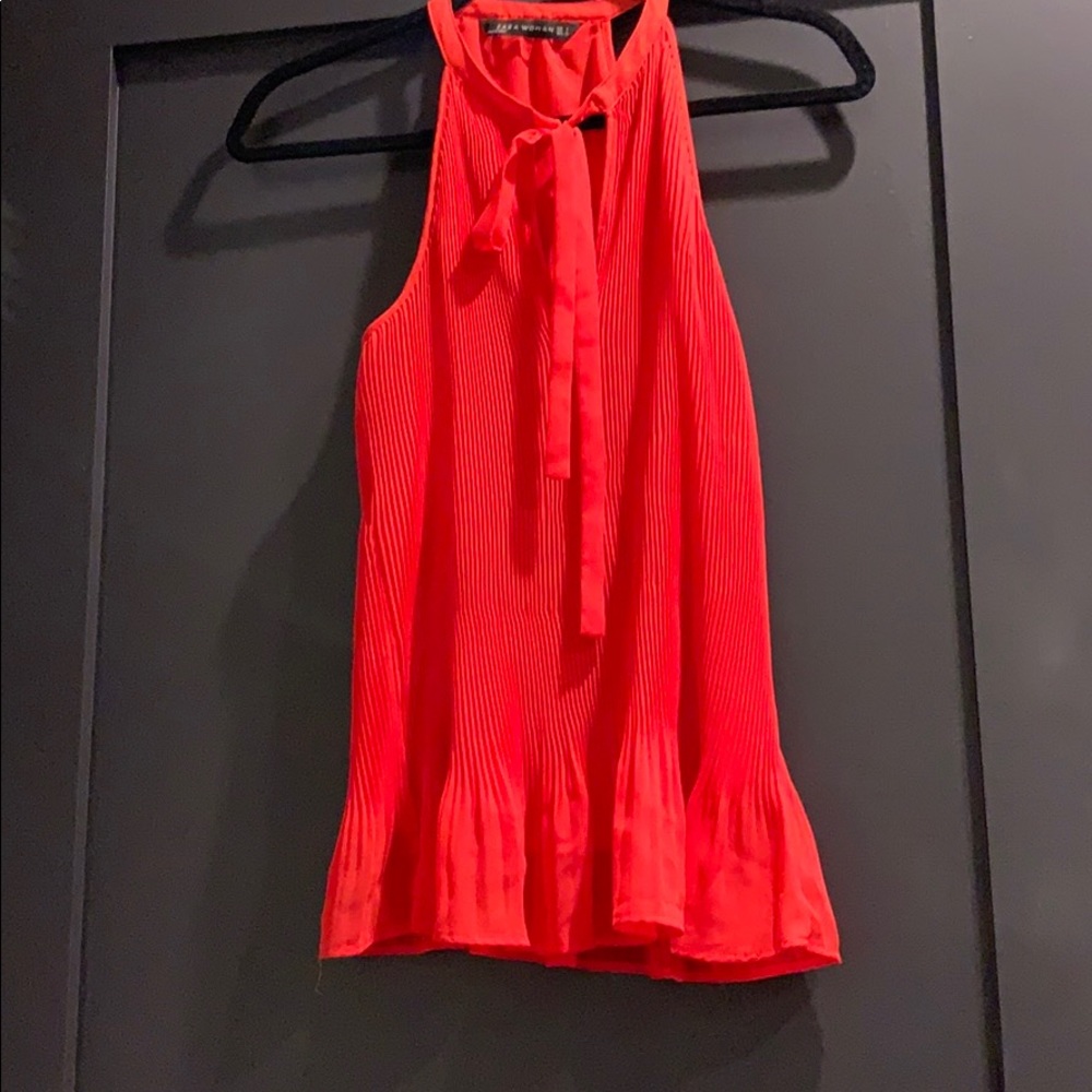Zara pleated top